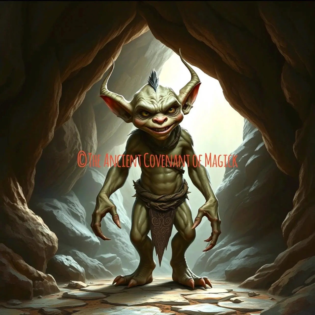 Ancient Avalonian Cave Goblin - Merlin's Creations - For ultimate protection, elemental magick, access to Avalon's lands & powers - My Store