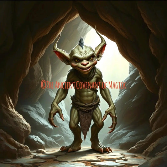 Ancient Avalonian Cave Goblin - Merlin's Creations - For ultimate protection, elemental magick, access to Avalon's lands & powers - My Store