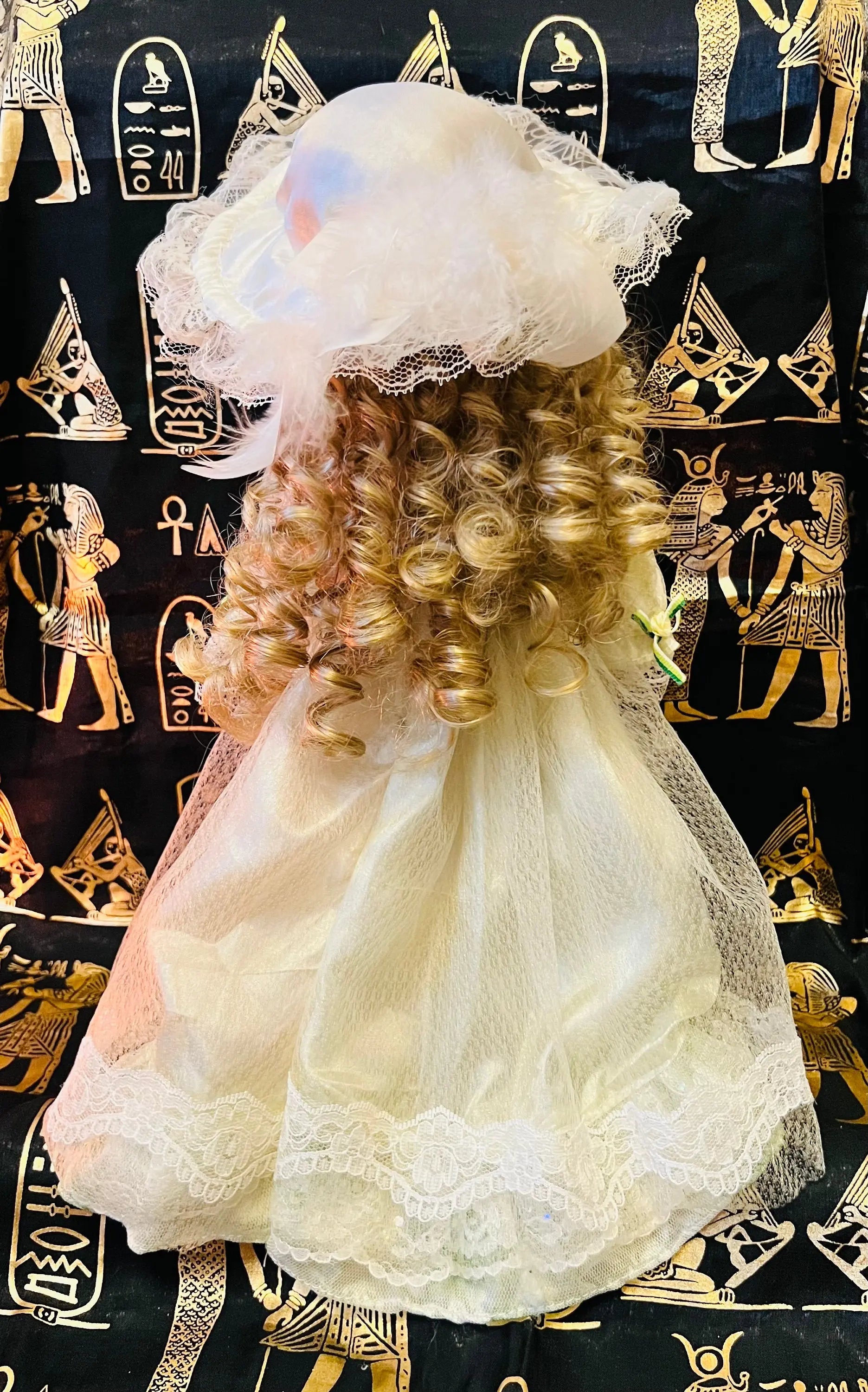 Haunted Vintage Porcelain Doll - Attached is a forest Witch  - Great condition, 16in/42cm - My Store