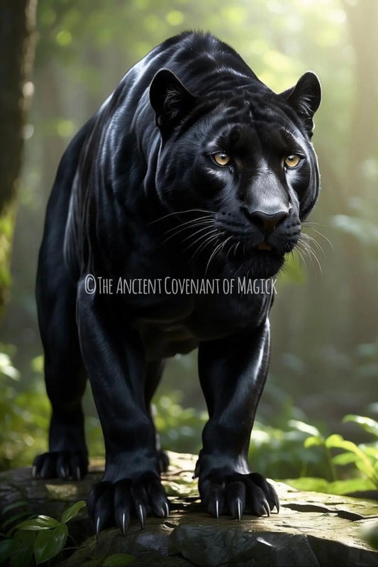 Infernal Black Panther Familiar - Spirit Companion for protection, justice and revenge - My Store
