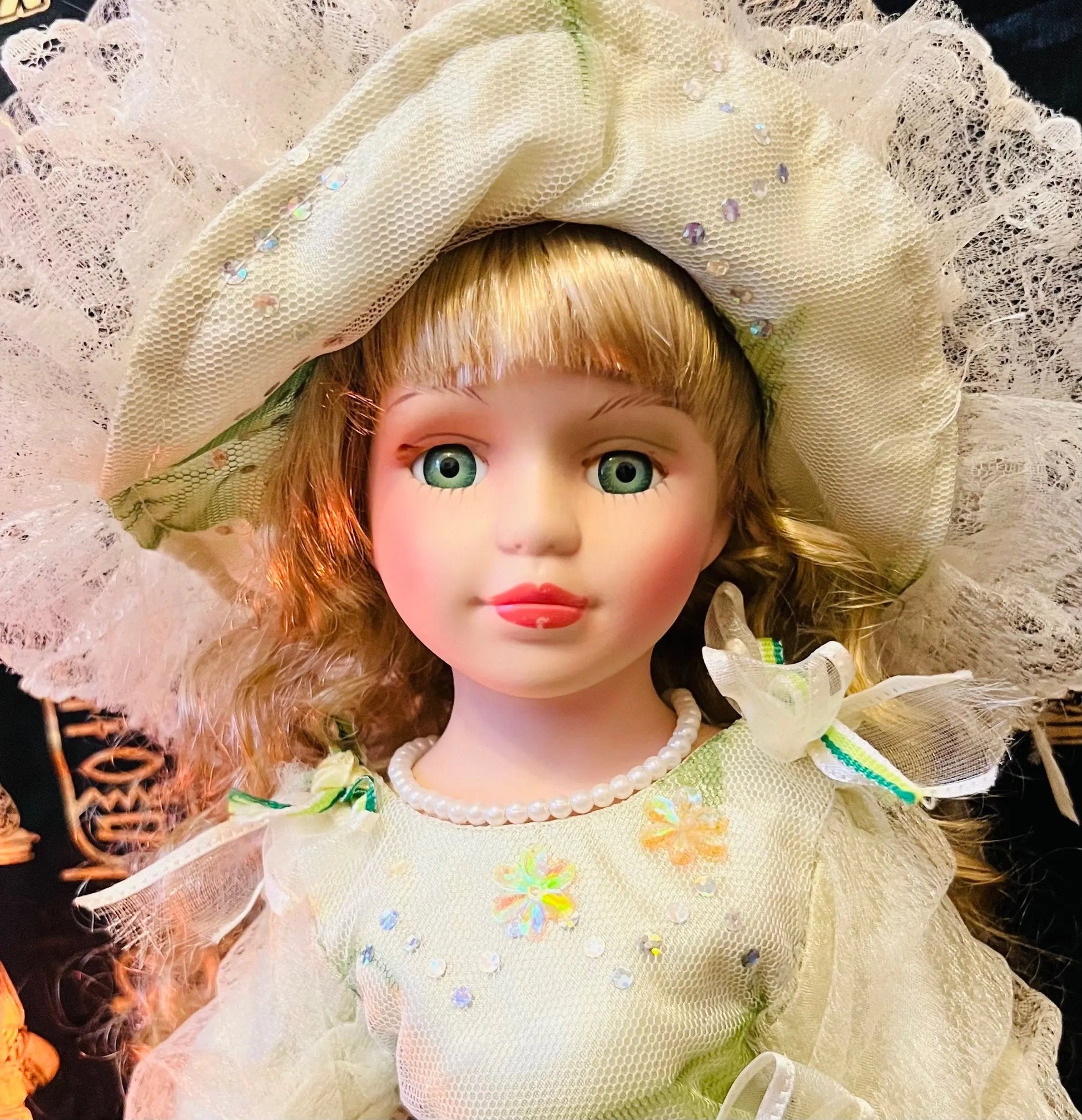 Haunted Vintage Porcelain Doll - Jötunheimr giantess - Great condition, 16in/42cm - My Store