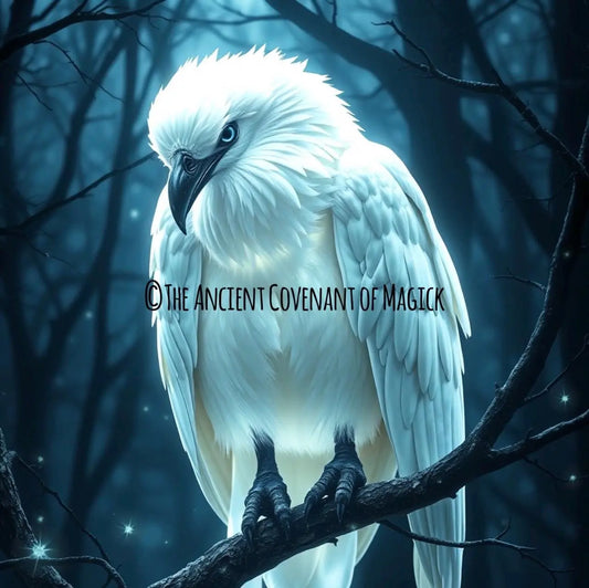 White Raven of Lucifer – Spirit Familiar of Rejuvenation, Defence, Helping You Reclaim of Your Power, Your Light, and Your Life Force - My Store