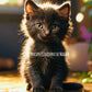 Black Kitten Familiar - Elemental Spirit Companion - Raise and train it yourself - My Store