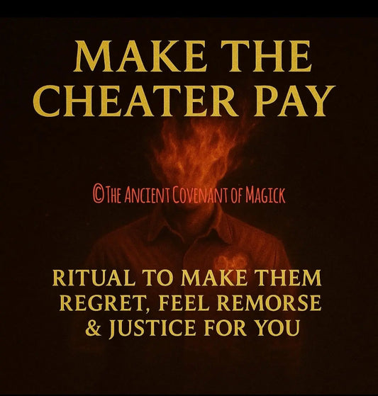 Make the Cheater Pay: Ritual to Make Them Regret, Feel Remorse & Justice for You - My Store
