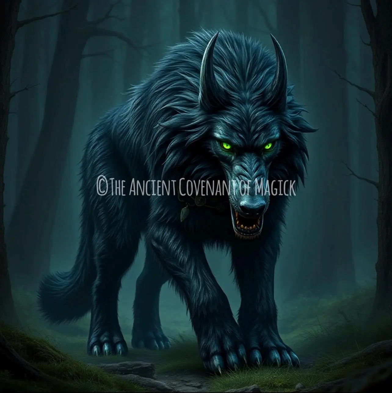 ❄️🐺 Garmr — Norse Hellhound Companion from Helheim - My Store