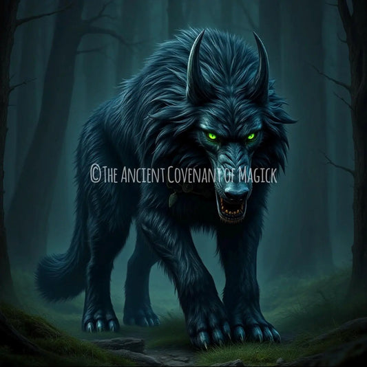 ❄️🐺 Garmr — Norse Hellhound Companion from Helheim - My Store