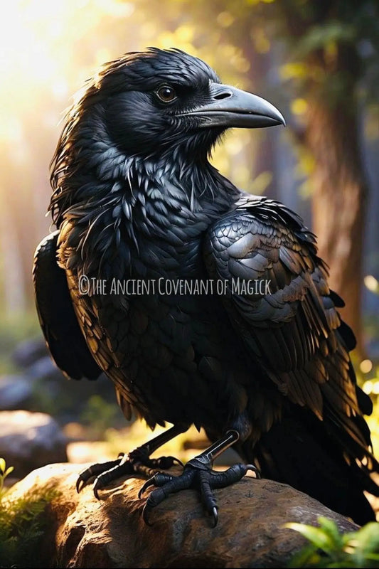 Raven Familiar - Elemental Spirit Companion TheAncientCovenantOfMagick
