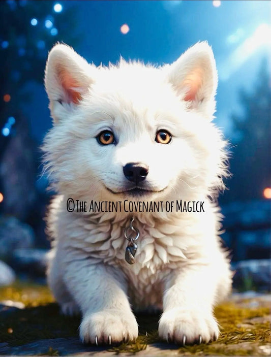 Volkh Puppy Spirit Familiar - Raise it yourself to become a Protector and Guardian TheAncientCovenantOfMagick