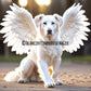 Celestial Canine Spirit Companion - A Divine Guardian of Pure Angelic Light - My Store