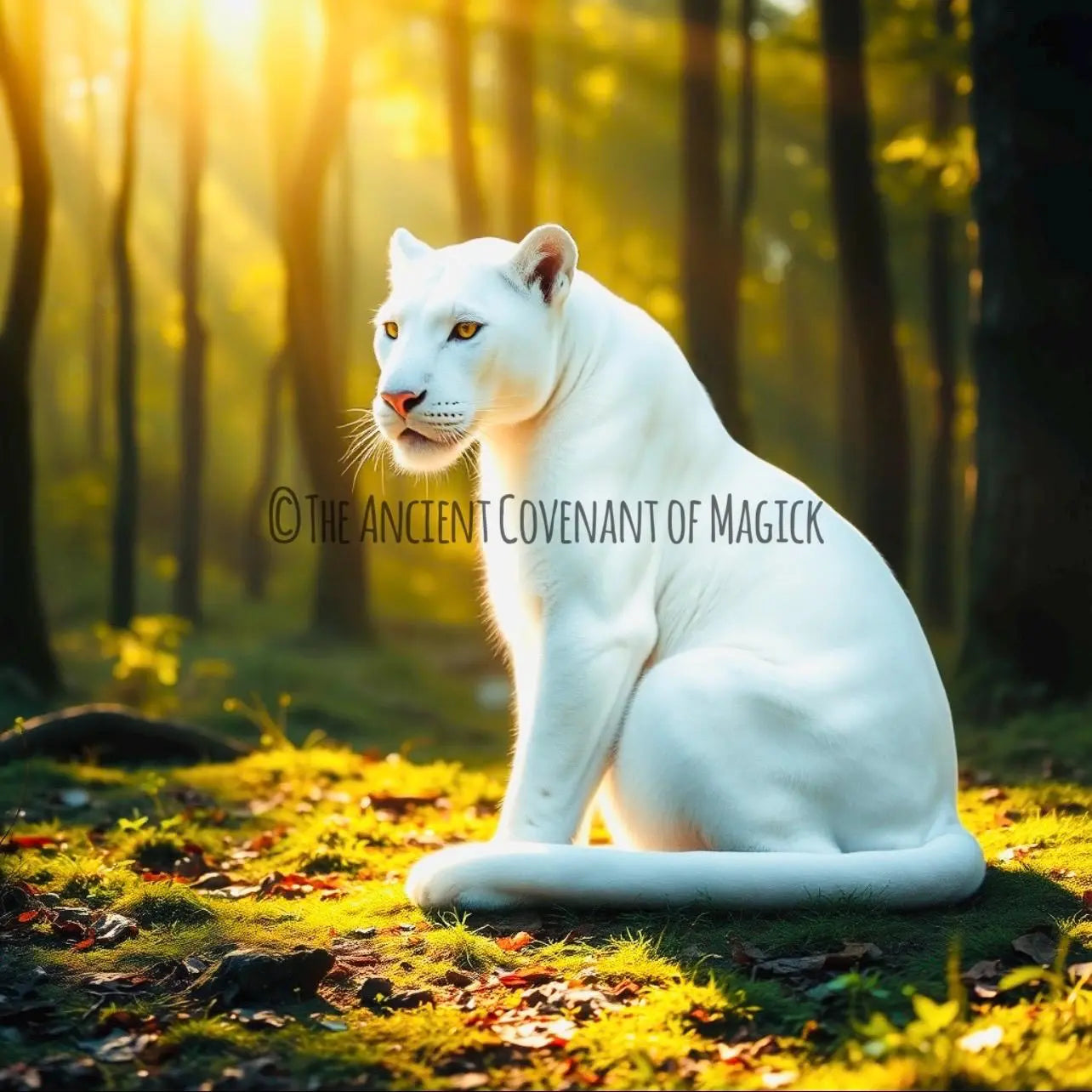 Lucifer's White Panther Familiar - Spirit Companion for healing, protection, justice and revenge - My Store