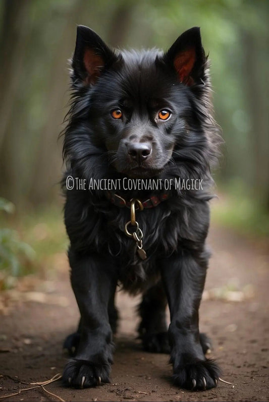 Hellhound Puppy - Spirit Companion to raise and train yourself for protection, justice and revenge - My Store