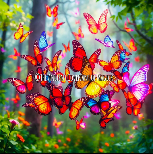 The Butterflies of Light and Joy – Spirit Companions to Dispel Negative Energy And Bring In Joy and The Rays of High Vibrational Light TheAncientCovenantOfMagick