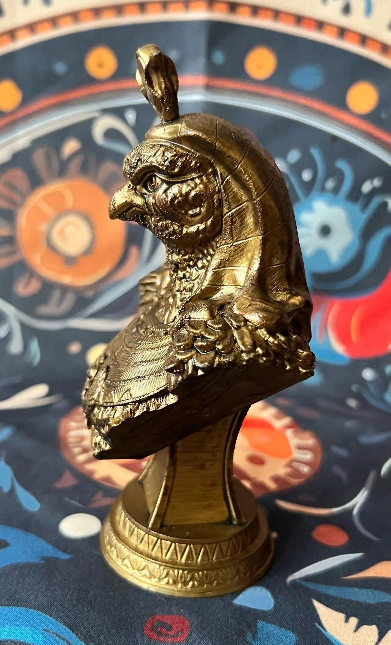 3D Printed Ra Bust – Sun God of Ancient Egypt for Altar or Sacred Space (16cm) – Made to Order & Spiritually Blessed - My Store
