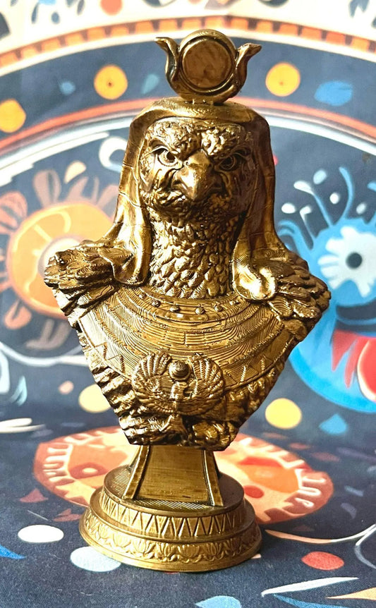 3D Printed Ra Bust – Sun God of Ancient Egypt for Altar or Sacred Space (16cm) – Made to Order & Spiritually Blessed - My Store